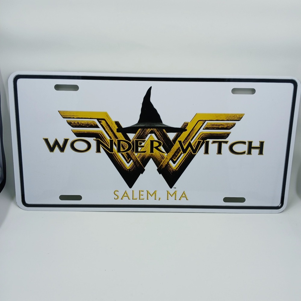 WONDER WITCH Salem MA Metal License Plate (Wonder Woman Inspired)‎